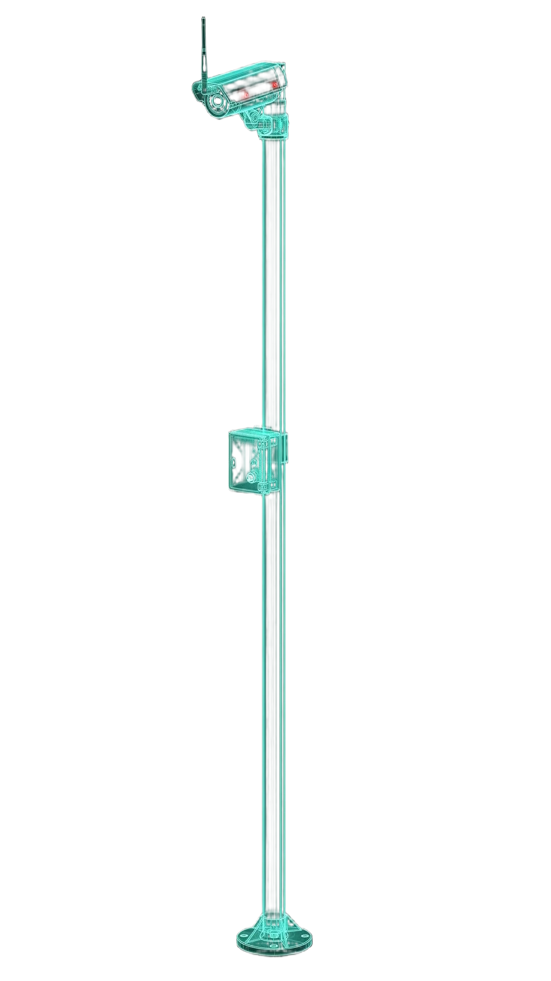 AI computer vision camera mast