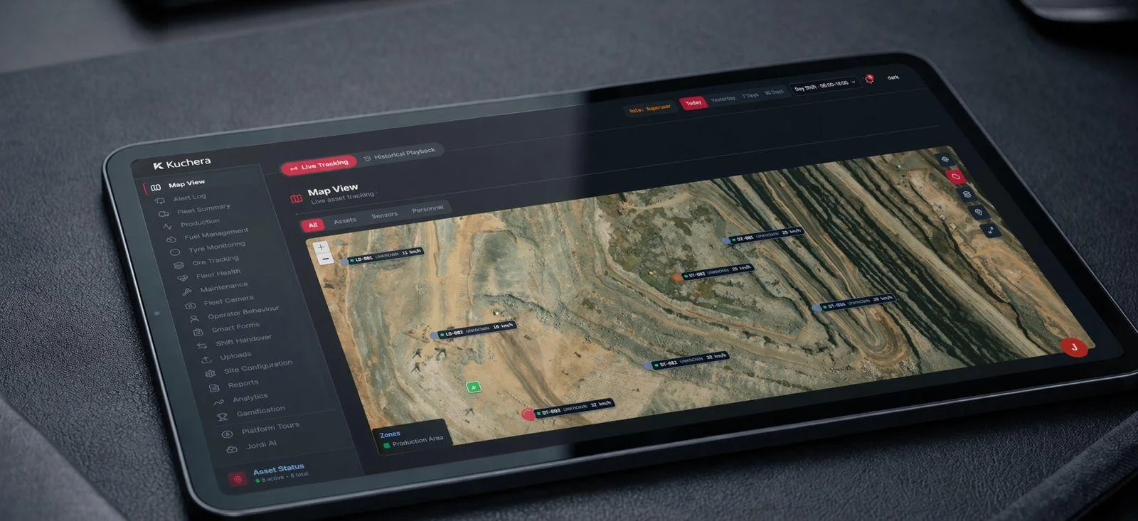 Kuchera operational map displayed on a desktop screen