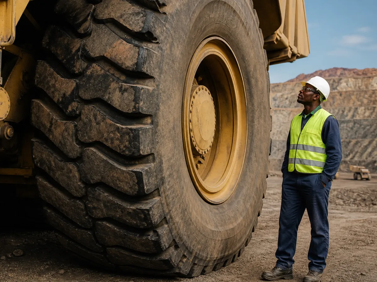 Mining vehicle tyre monitoring sensor